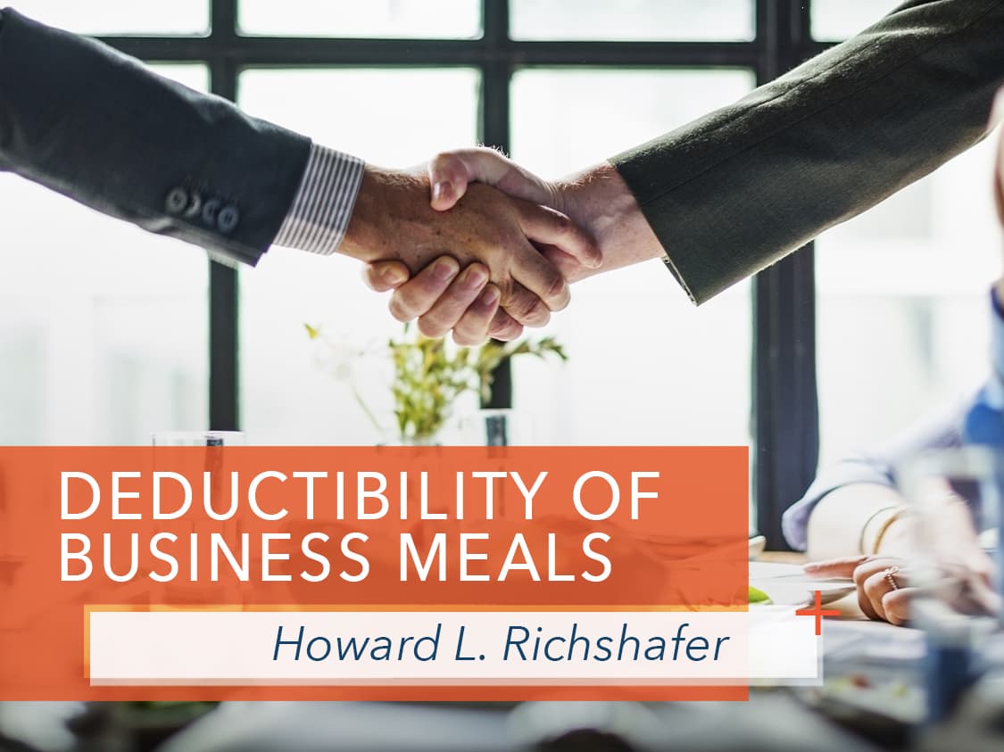 Deductibility of Business Meals Wood + Lamping